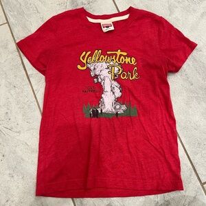 HOMAGE Red Yellowstone Park Kids Shirt